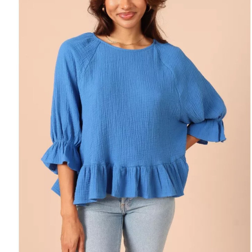 Petal & Pup Emma Frill Hem Top